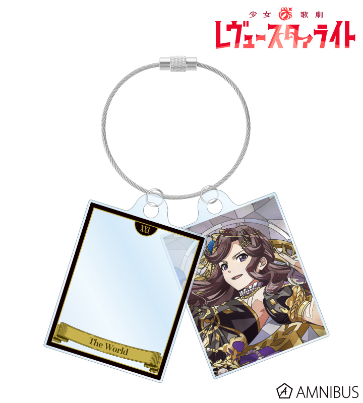 天堂 真矢 Aure Glass 2連ワイヤーアクリルキーホルダー