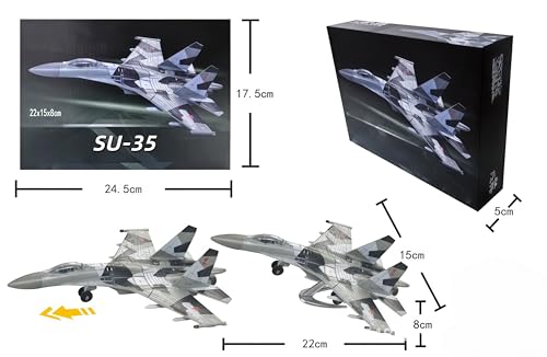 Wapik 最強の部隊を編成せよ 19種類 戦闘機 航空機 ヘリコプター 戦車 1/72 スケール 30〜50ピース ABS製 組み立て ミリタリーモデル 本格的な 繊細な リアル 塗装済み プラモデル ミリタリー コレクション 全年齢対象 立体パズル 知育玩具 創造力 構成力 脳力開発 誕生日 クリスマス プレゼント (Su-35)