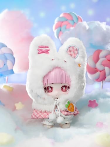 BJDブラインドドール シリーズ 高約14-15cm PVC&ABS素材 1/12 BJDスペシャルボディ 女の子のギフト 関節可動フィギュア 塗装済み プレゼントハンドモデルの装飾品(White)