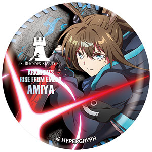 アークナイツ【焔燼曙明/RISE FROM EMBER】 描き起こしクリスタル缶バッジ アーミヤ