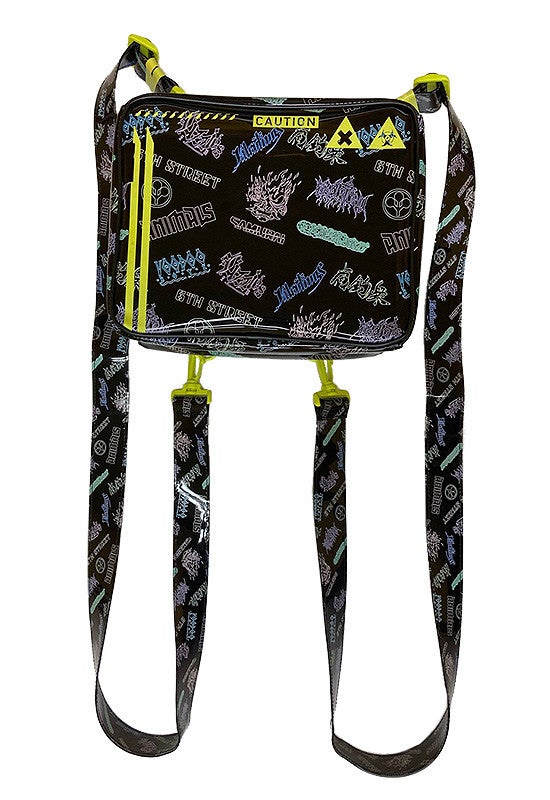 Cyberpunk 2077 Night City Gangs NEON Graffiti 3-Way PVC バッグ