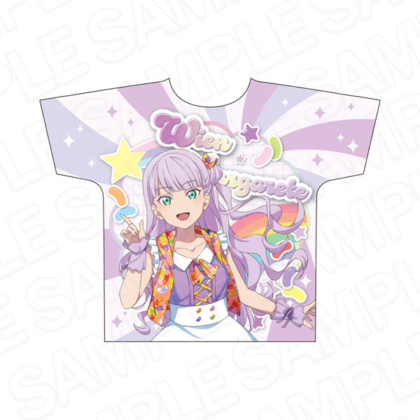 ラブライブ！スーパースター！！ フルグラフィックTシャツ ウィーン・マルガレーテ Cafe party ver.