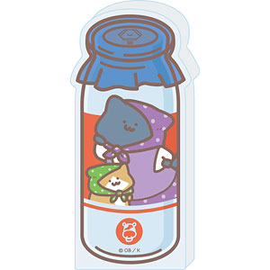 コレクションボトル「お文具といっしょ」14/猫さん＆子猫さん 牛乳ver.(描き下ろしイラスト)