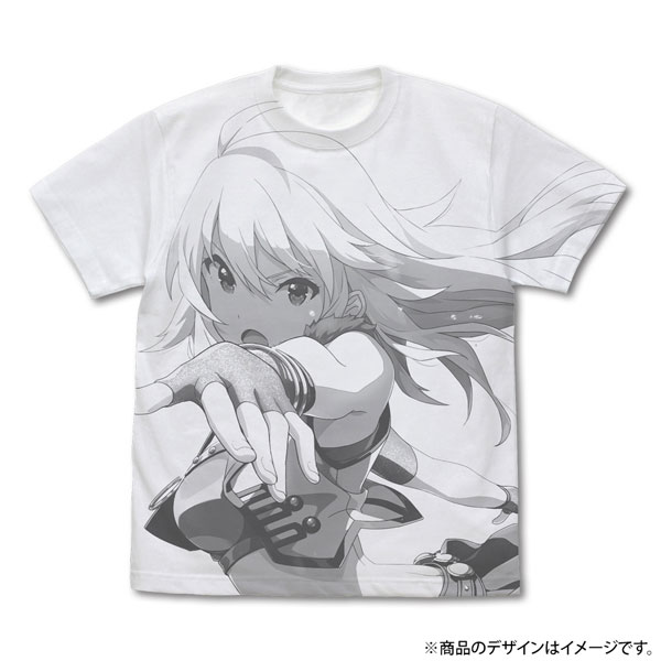 アイドルマスター ミリオンライブ！ [スターリー・グロウ 星井美希+] オールプリントTシャツ/WHITE-XL