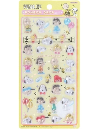 【購入制限対象】ボンボンドロップシール スヌーピー＆フレンズ  サンスター文具