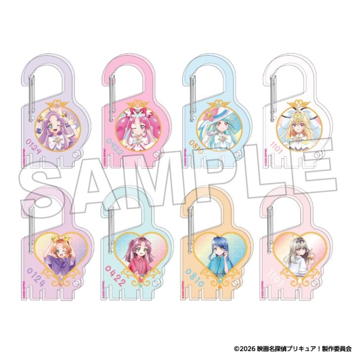 「1月中旬頃以降発送」映画名探偵プリキュア! トレーディング銭湯錠風アクリルカラビナ