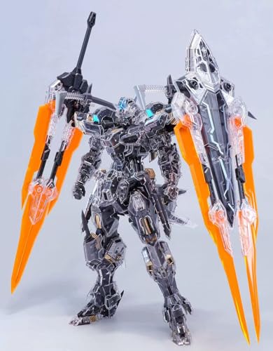 1/100 スケールVALKYRIE ヴァルキリー塗装済メカ 機甲 可動 組み立て プラモデル聖徒プラスチック製機甲ロボットフィギュア アクションモデルフィギュアプレゼント高さ21cm造 EDDAS組立キット 合金関節 WF限定 (透明) [並行輸入品]