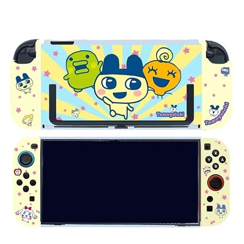 たまごっち グッズ Switch 2保護ケース Switch/OLED カバー 分体式カバー ゲーム機保護カバー 多機種対応 耐衝撃 軽量 脱着可能 全面保護 取り外し簡単 萌えグッズ 可愛い 贈り物 プレゼント 非公式 (Switch2 セット01) [並行輸入品]