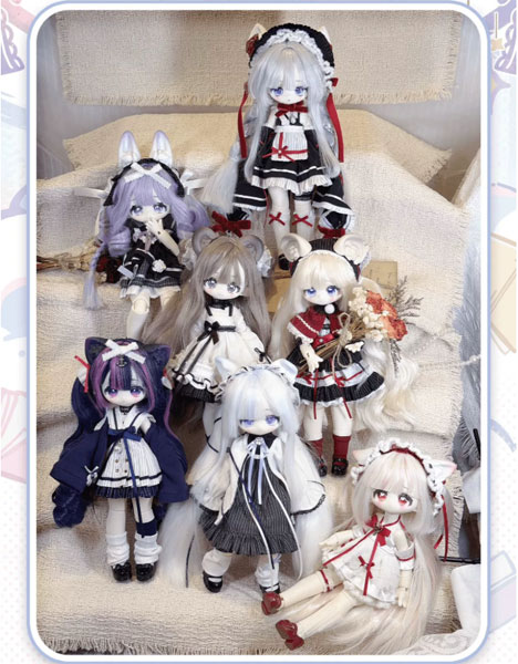 「ふわふわ おやすみ」1/6 植毛ヘッド 完成品ドールコレクション 6個入りBOX[meki]【送料無料】