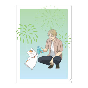夏目友人帳 クリアファイル 名取周一&ニャンコ先生 サマーVer.