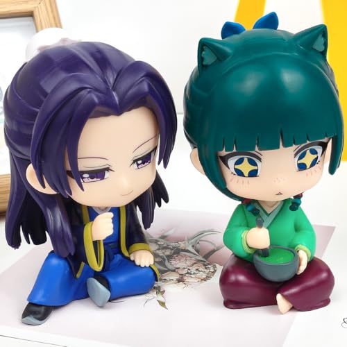 マオマオ ミニ フィギュア 壬氏 人形 PVC製 非公式 薬屋のひとりごと風 オーナメント モデル アクセサリー 手作り ケーキ 装飾品 贈り物 プレゼント 記念品 アニメグッズ 非公式 (A) [並行輸入品]