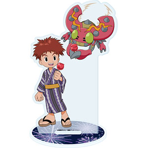 アクリルスタンド「デジモンアドベンチャー」20/泉光子郎＆テントモン 浴衣ver.(描き下ろしイラスト)
