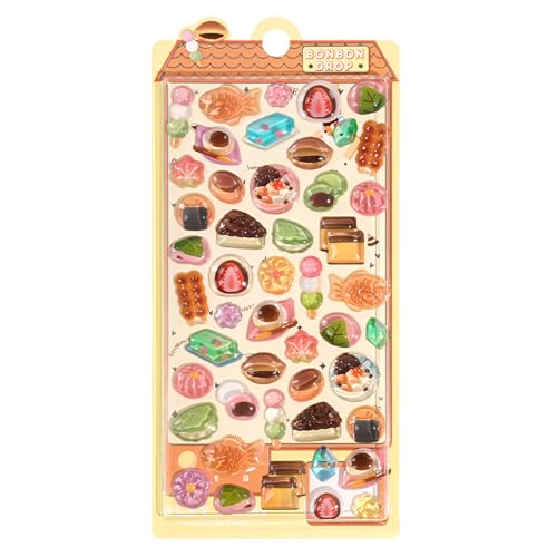 [lalarimi]ボンボンドロップシール ちいかわ 立体シール 3Dレリーフ UV印刷 ノートPC 水筒装飾 取り外し可能 エポキシ樹脂製 動物デザイン 全15種 対応 子供手芸用品