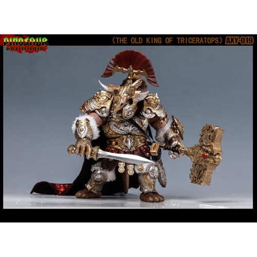 HiPlay AXYTOYS ダイナソー・バトルフィールド トリケラトプス 新王降臨 AXY-019 老王 DX版 可動フィギュア 塗装済み 完成品