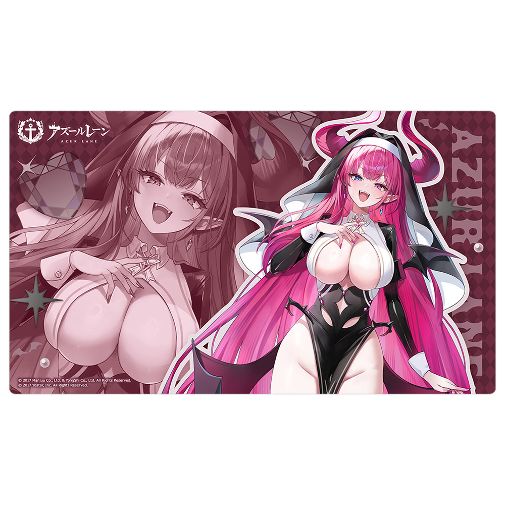 アズールレーン_描き下ろしラバーマット（メークレンブルク／サキュバスシスター）