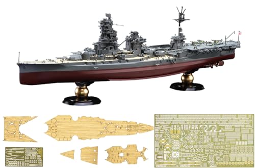 フジミ模型 1/700 帝国海軍シリーズ No.29 EX-2 日本海軍航空戦艦 伊勢 フルハルモデル (エッチングパーツ・木甲板シール付き) FH-29 EX-2