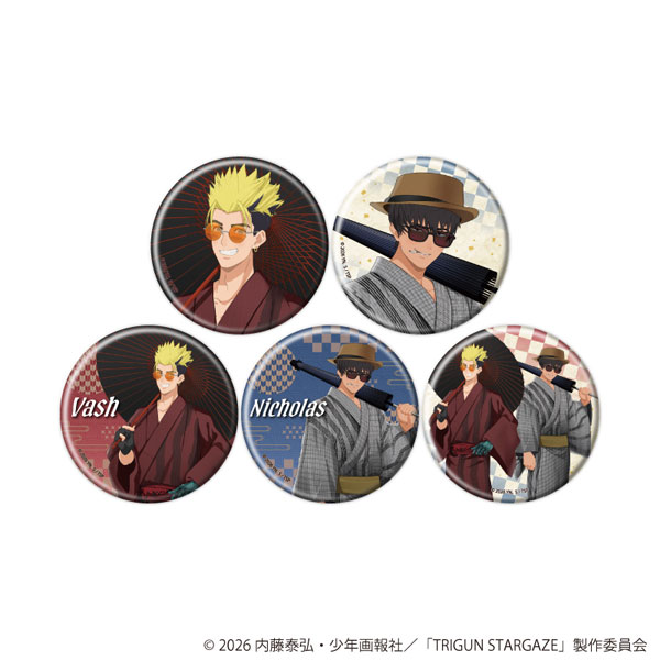 缶バッジ「TRIGUN STARGAZE」05/コンプリートセット(全5種)(描き下ろし)