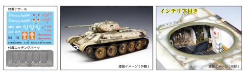 童友社 1/48 ロシア戦車 T-34/76 (1942年型) プラモデル
