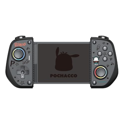 アローン(Allone) スマホ用モバイルゲームパッド サンリオキャラクターズ ポチャッコ 20.5×4×9.5cm iOS16以上／Android 13以上のスマートフォン対応 伸縮式 対応幅102～177mm スマホゲーム 軽量 簡単接続 推しキャラ かわいい ALG-MOGPADSPC