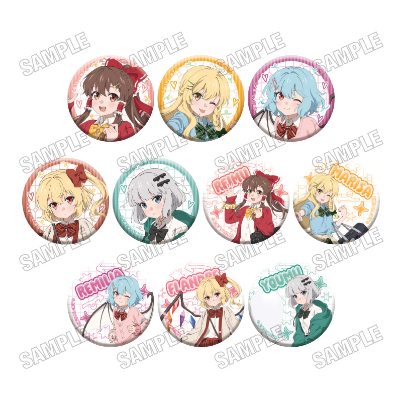 東方Project_描き下ろし缶バッジコレクション【制服ver.】 【コンプリートBOX／10個入り】