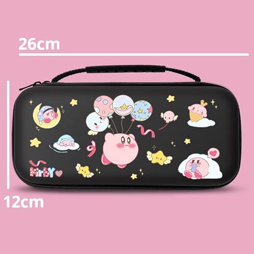 [SENDENG] カービィ 収納ケース for Switch 2 ゲーム機保護カバー ドーディング収納バッグ防塵ベース 大容量 耐衝撃 持ち運び便利 外出/旅行用 ポーチ コンパクト 軽量