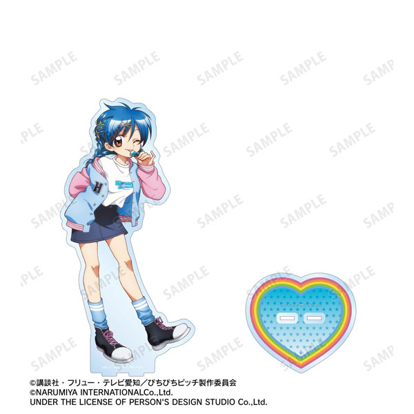 ぴちぴちピッチ_ANGEL BLUEコラボ 描き下ろし 宝生 波音 特大アクリルスタンド ver.B