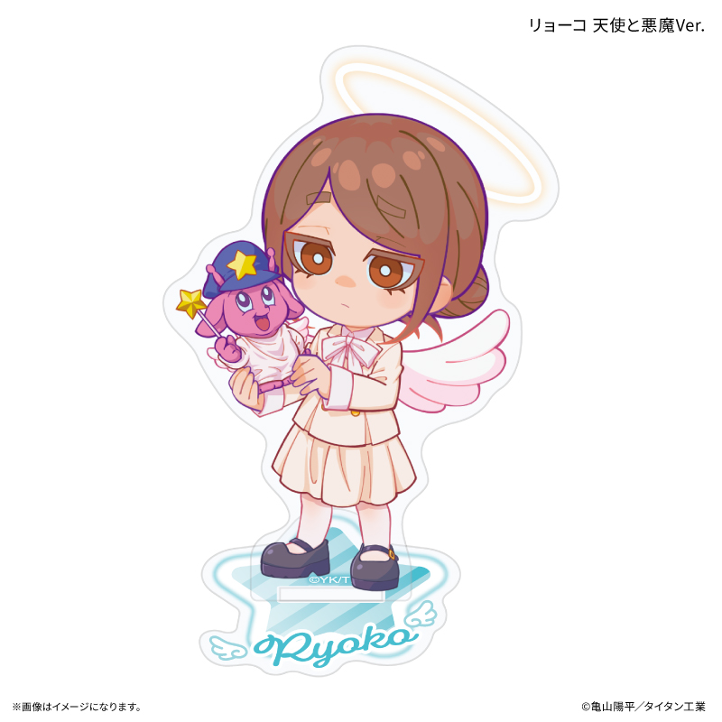 銀河特急 ミルキー☆サブウェイ_ミニアクリルスタンド リョーコ 天使と悪魔Ver.