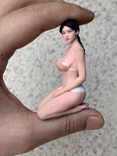 TSUKIMUNN 1/18スケール 超リアル ミニチュア フィギュア レジン製 塗装済み 高さ6.5cm ディオラマ 情景模型 カーモデルディスプレイ用