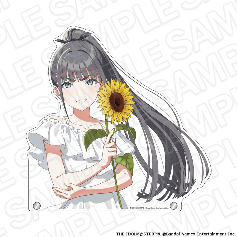 学園アイドルマスター_特大ダイカットアクリルボード 雨夜 燕 sunflower ver.