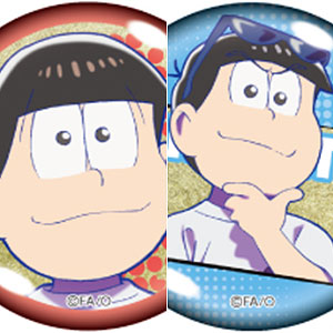 おそ松さん 金屏風柄缶バッジ 12個入りBOX