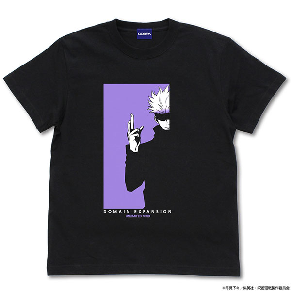 呪術廻戦 五条悟 Tシャツ/BLACK-L（再販）