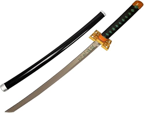 鬼殺隊刀 ふんそうどうぐABS 長さ:104cm 鬼滅の刃 日輪刀 鬼殺隊 完成度高い 模造刀 模擬刀冨岡義勇刀 竈門炭治郎剣 武器 (時透無一郎)