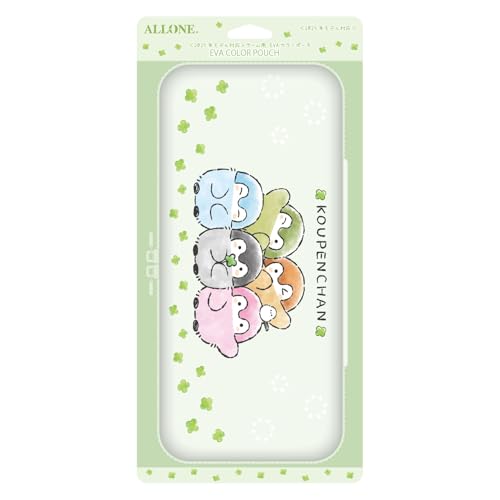 アローン(Allone)　ゲーム用EVAカラーケース コウペンちゃん　14.5×4×30cm　Switch2対応　持ち運びに便利　傷や汚れから保護　ダブルファスナー　内側ポケット付　軽量　キャラクター　かわいい　ALG-NS2EPKP
