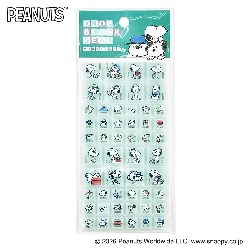 【在庫 】カミオジャパン  スヌーピー ドロップブロックシール 【発送まで１週間程度かかる場合がございます】