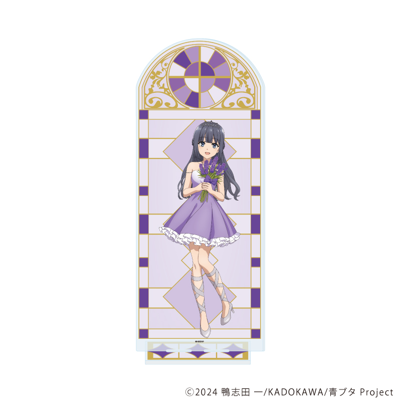 青春ブタ野郎シリーズ_BIGアクリルスタンド09/牧之原翔子 フラワードレスver.(描き下ろしイラスト)