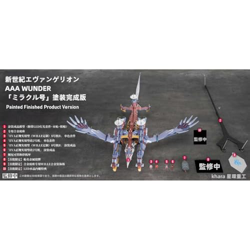 HiPlay 星環重工 1/2000 新世紀エヴァンゲリオン新劇場版 AAA ヴンダー 可動フィギュア 塗装済み 完成品