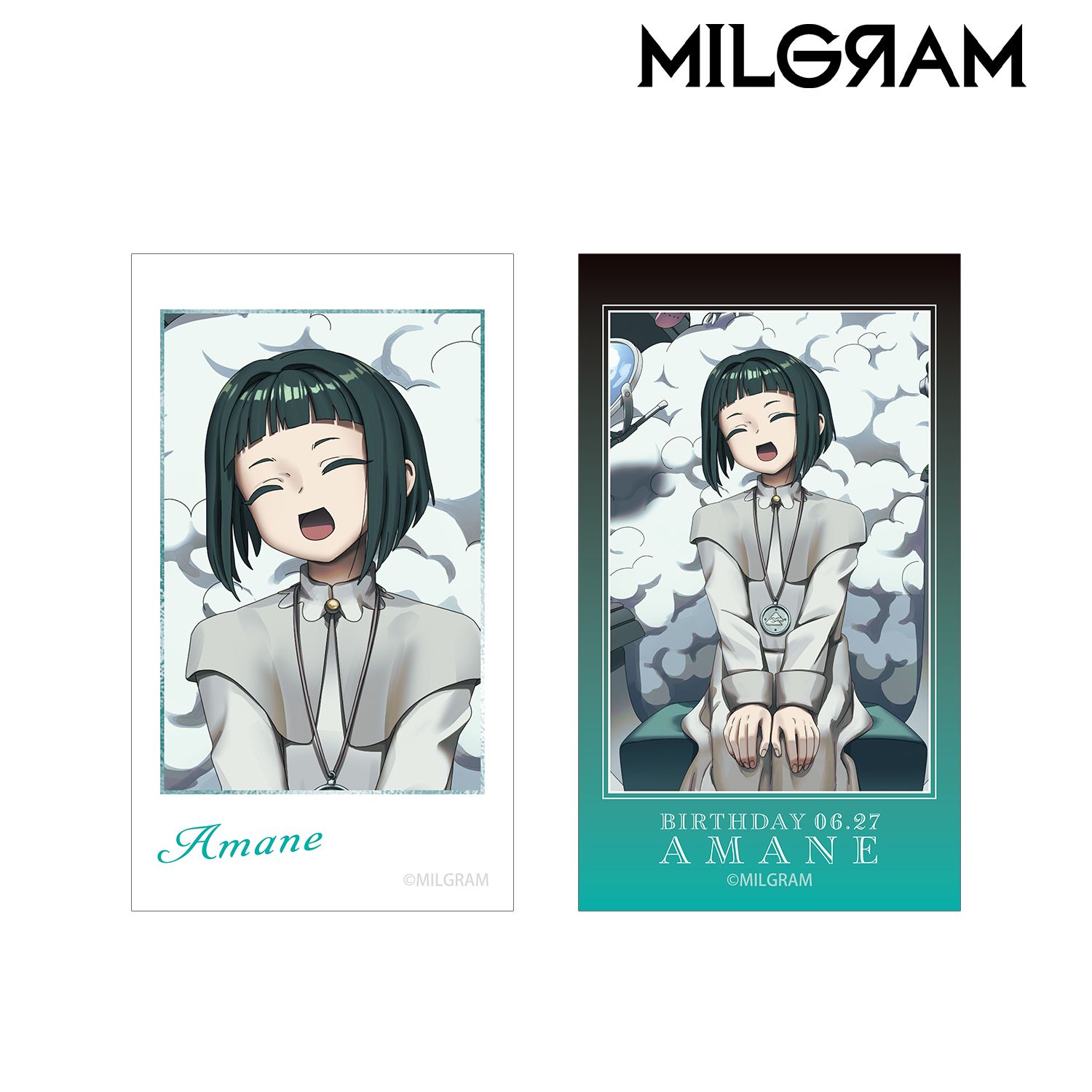 MILGRAM -ミルグラム-_描き下ろし アマネ バースデーver. 第3弾 Ani-Frame2枚セット
