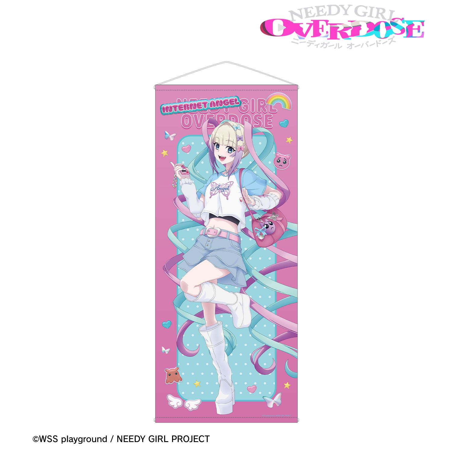 NEEDY GIRL OVERDOSE_描き下ろし 超てんちゃん Y2Kファッションver. 等身大タペストリー