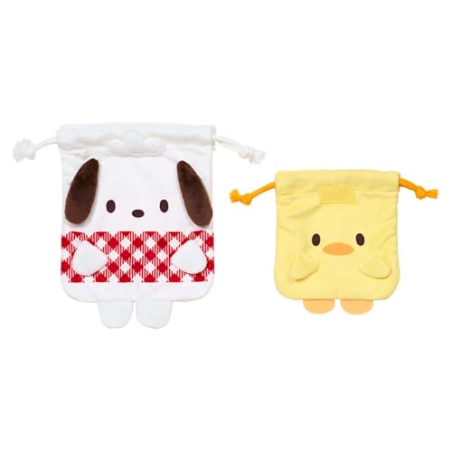 サンリオ(SANRIO) 巾着2枚セット（ポチャッコ 大好きピーちゃんズ）ポチャッコ 小物入れ 727733