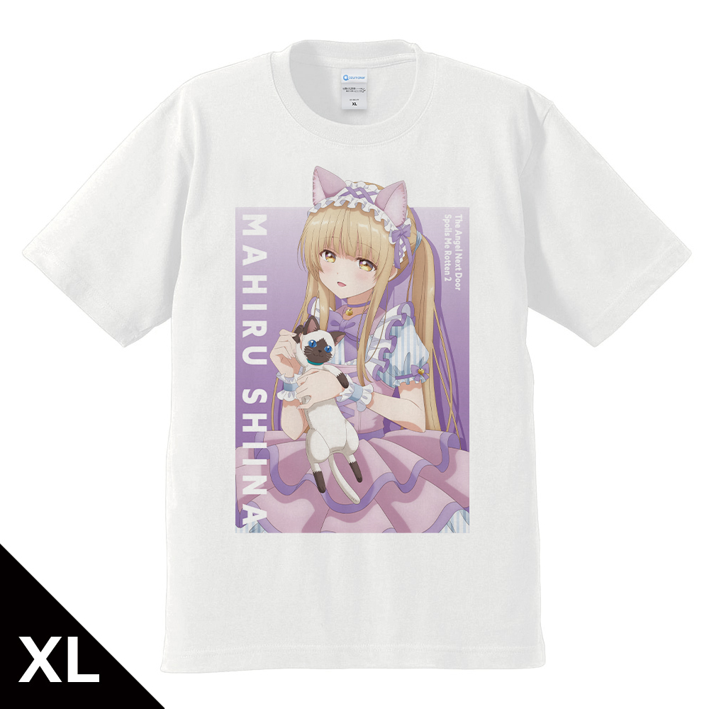 お隣の天使様にいつの間にか駄目人間にされていた件2_XLサイズ_Tシャツ 椎名真昼 猫耳ロリィタファッションver.