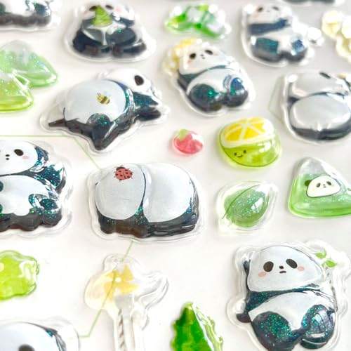 ステッカー シール キラキラ 立体 ご褒美/デコシール DIY用 女の子向け 手帳 水筒 スマホケース アルバム飾り用 贈り物にも (4枚セット)