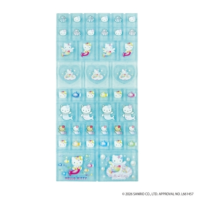 【グッズ-シール】ハローキティ タイルシール マーメイド