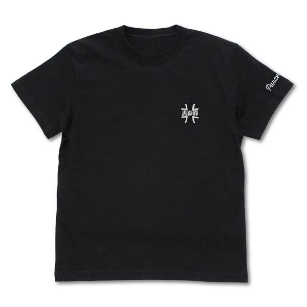 ガールズ＆パンツァー 最終章 黒森峰女学園 ワンポイント刺繍Tシャツ/BLACK-S