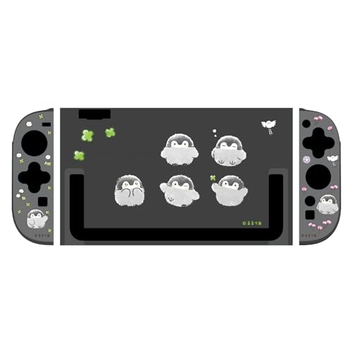 アローン(Allone) ゲーム用セパレート型クリアケース コウペンちゃん 12×2×28cm Switch2対応 簡単取り付け 傷や汚れから保護 キャラクター かわいい 付けたまま充電可能 高い透明度 ALG-NS2SCKP