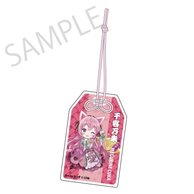 【グッズ-キーホルダー】「初音ミク×招き猫」 御守風アクリルさげ札 巡音ルカ Art by らっす【再販】