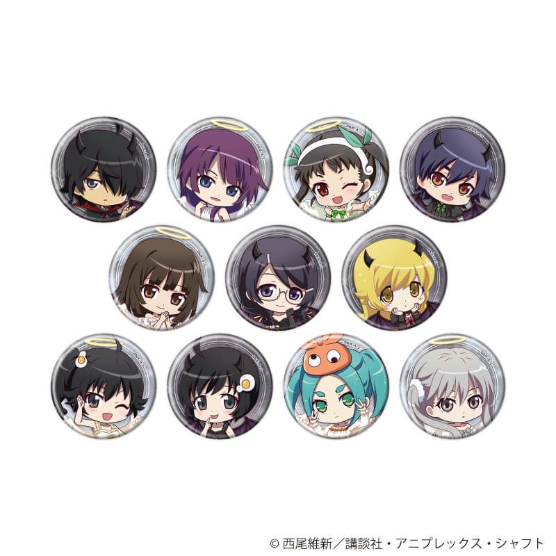 缶バッジ「TVアニメ『〈物語〉シリーズ』」01/天使と悪魔ver. コンプリートセット(全11種)(ミニキャライラスト)