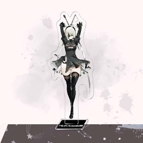 NieR ニーアオートマタ 2B アクリルスタンド 周辺 ヨルハ二号B型 全シリーズ アクリルフィギュア 全身 台座あり 萌えグッズ アニメ 周辺 コスプレ 道具 2を買うと1を贈る! 誕生日 プレゼント 非公式 (カラー（8）,16CM) [並行輸入品]