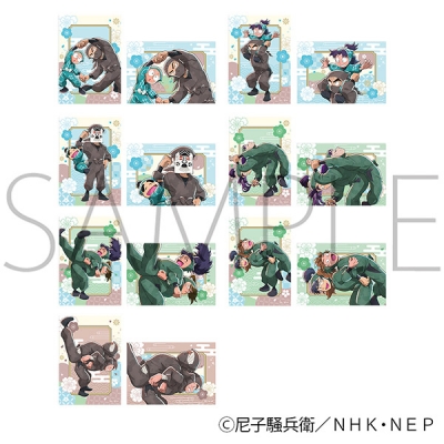【グッズ-ブロマイド】忍たま乱太郎 和紙風クリアブロマイドコレクション／ランダム1枚入り