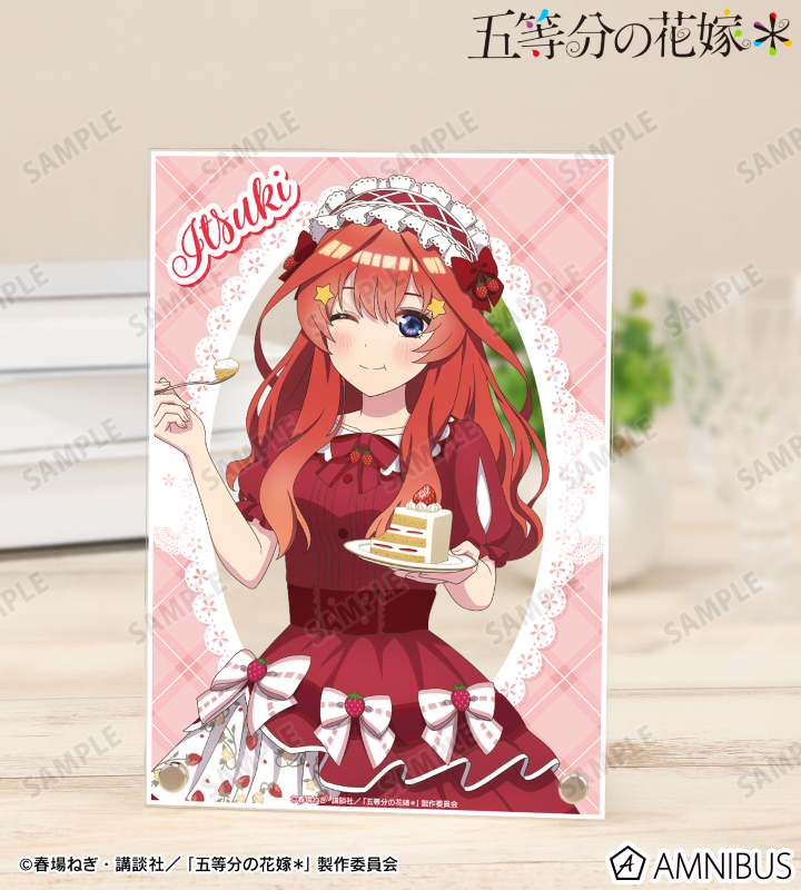 描き下ろし 中野五月 ショートケーキイメージコーデver. A5アクリルパネル