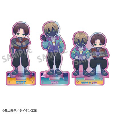 【グッズ-セット】銀河特急 ミルキー☆サブウェイ オーロラミニアクリルスタンド セットC：カート&マックス 3点セット【アニメイト特典付】